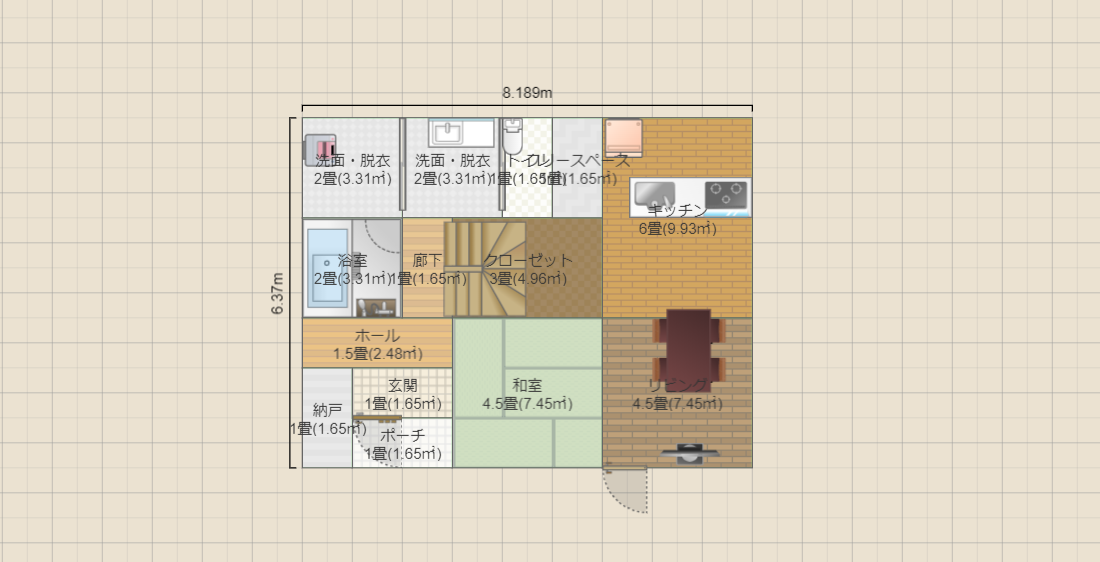 嫁）29坪・和室１F、ファミクロなし