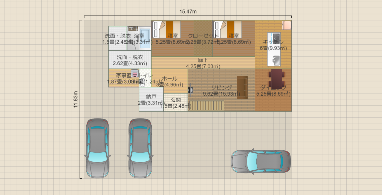 平屋（半分2階）2023.11.26