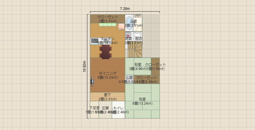 33.5坪　２階和室