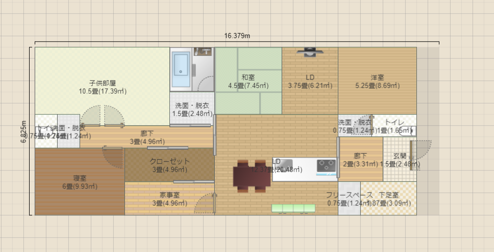 S作成0129　平屋 横長