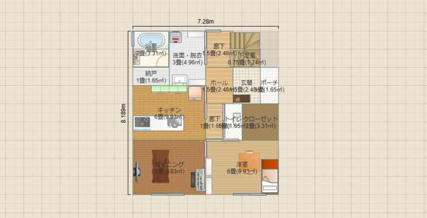 ２階建て　1階で完結29坪