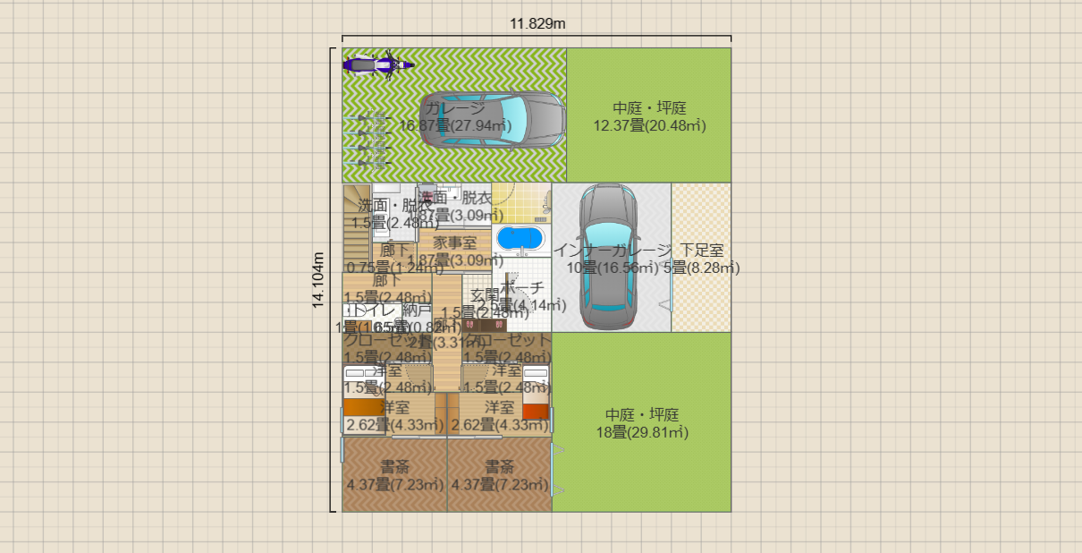 案２（建蔽率40％想定）