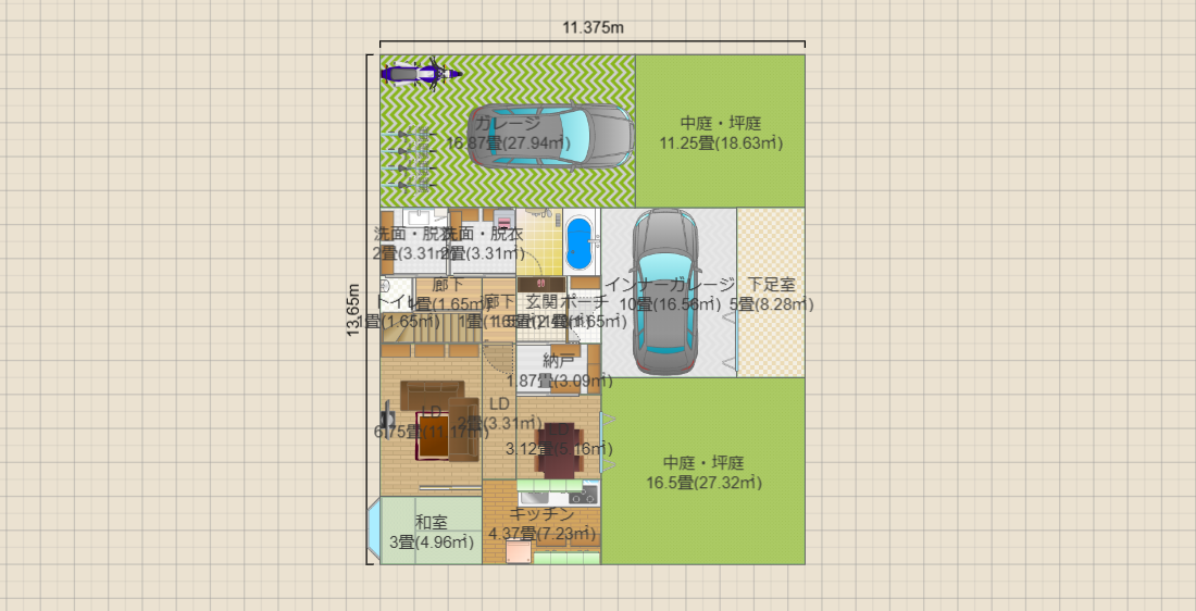 案２（建蔽率40％想定）