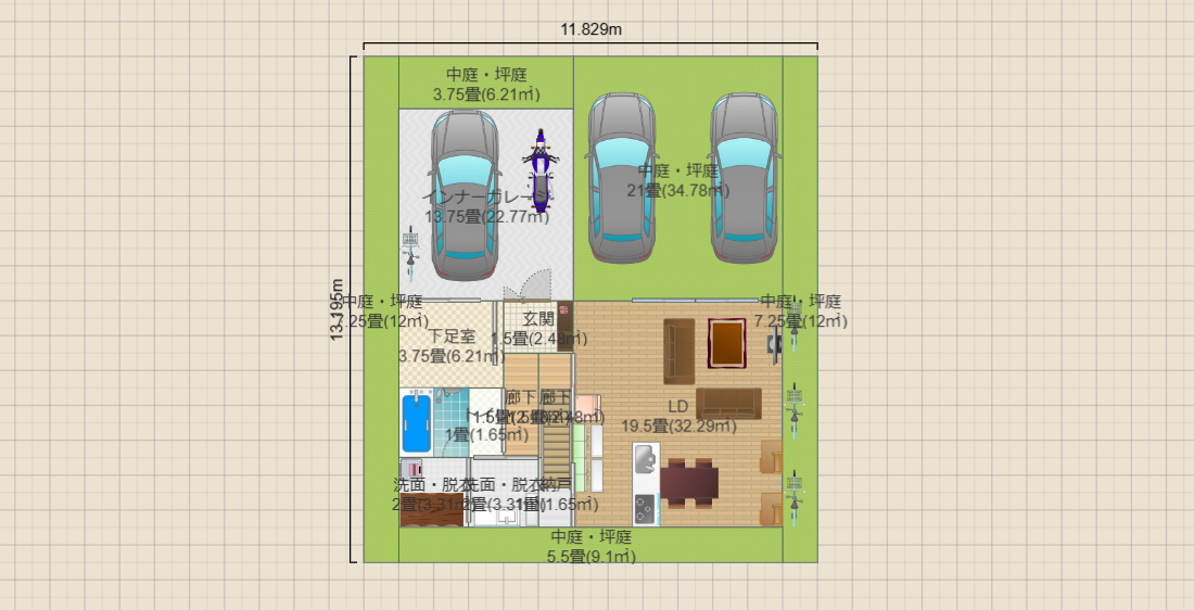 光丘案2（土地165.33：12.18*13.50建蔽50容積100想定）