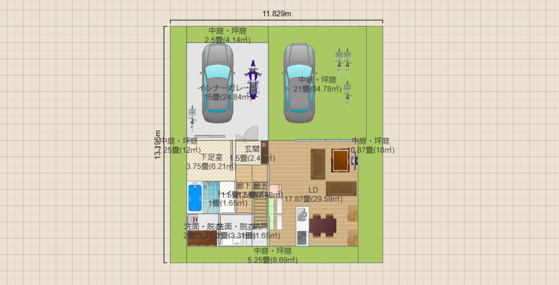 光丘案2（土地165.33：12.18*13.50建蔽50容積100想定）