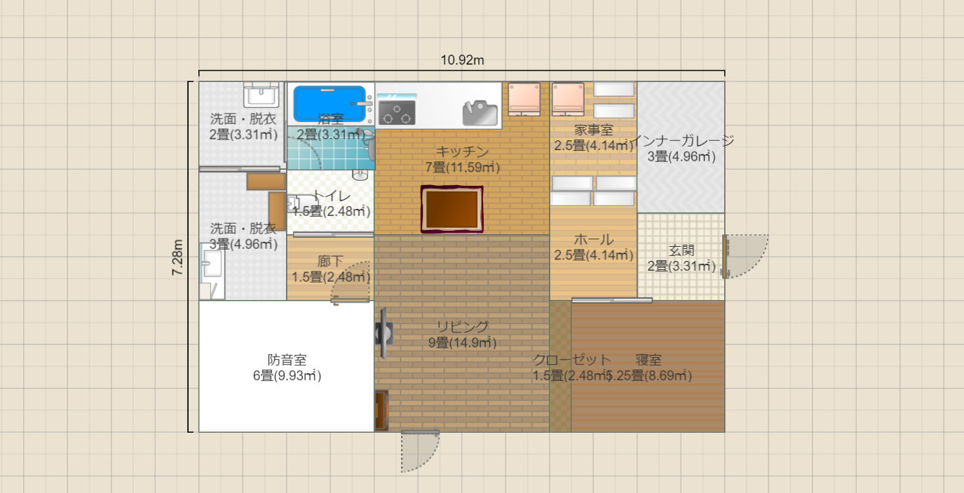 東玄関_送信所・スタジオ改定②(間取図)