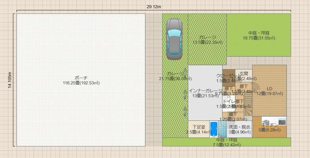 北野案2（土地202.88：14*14.5建蔽40:81.152容積80想定）