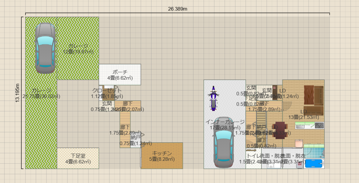 北野案8（土地202.88：14*14.5建蔽40:81.152容積80想定）