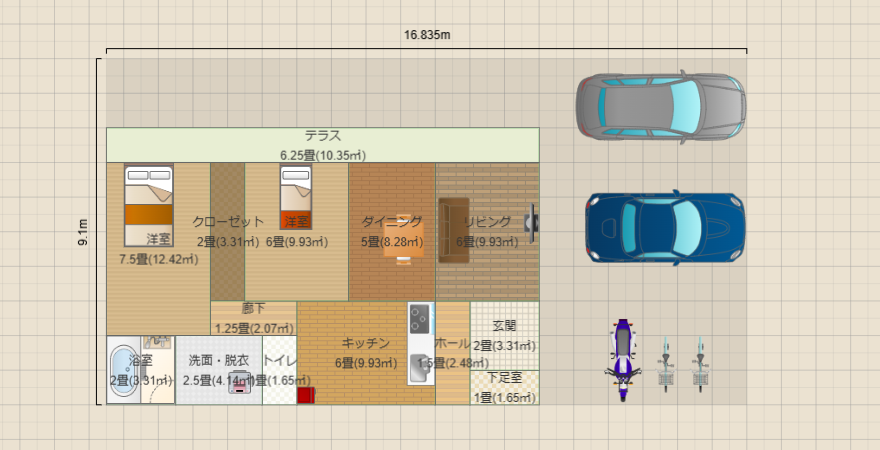 平屋82平米