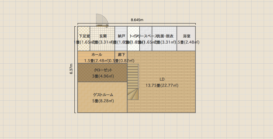 玄関西