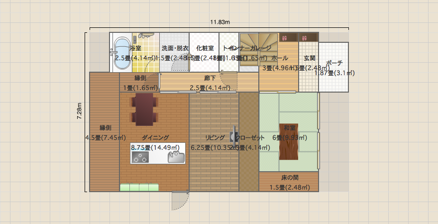 2F寝室７帖