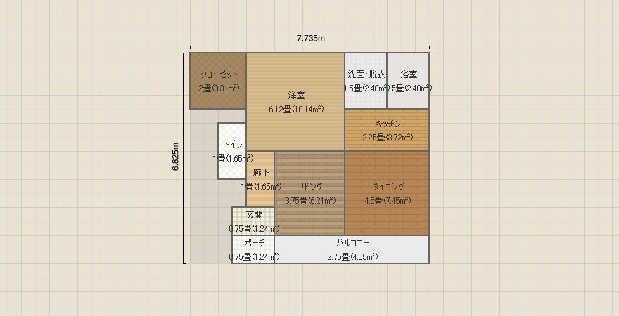 アパートの間取り